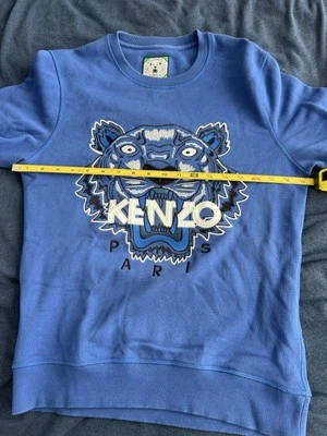 Sudadera Suéter Kenzo Paris Tiger Bordada Para Hombre Pequeña Diseñador Azul Foto 1 de 4