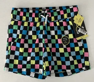 Art Class Kids Boys Multicolor Swim Trunks UPF 50+ New Drawstring XS(4/5) - Picture 1 of 4