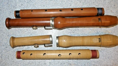 Sehr seltene Tenor Blockflöten von GWH eine in C die andere in D WOW! - Bild 1 von 4