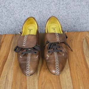 ETRO 3000 BASEBALL WOMEN'S SHOES BROWN size US 6 / EU 36 CASUAL ITALY HAND RARE - Picture 1 of 9