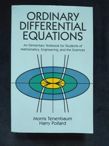 Ordinary Differential Equations Tenenbaum Pollard  Dover Pubs New Softcover Book - Foto 1 di 24