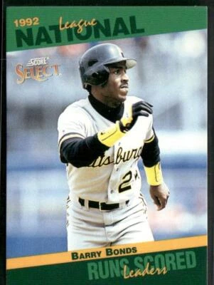 1993 Score #40 Barry Bonds Select Stat Leaders - Image 1 of 2