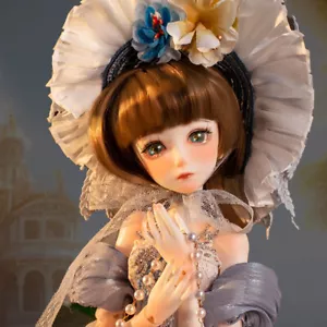 1/4 BJD Puppe 45cm Ball Joint Mädchen Puppen Handgemachte Mit Prinzessin Kleid - Bild 1 von 12