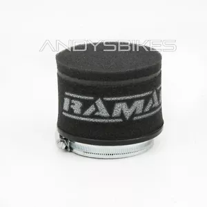 Ajuste Universal 70mm Moto RamAir Carreras Base Rendimiento Filtro de Aire - Imagen 1 de 3