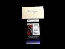 MIKE GAZELLA 1927 MURDERERS ROW NEW YORK YANKEES SIGNED AUTO INDEX CARD JSA  