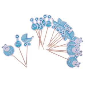18Stk.Muffinpicker Toppers Kuchenstecker für Baby Party Geburtstag Kuchen - Picture 1 of 8
