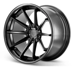 22" FERRADA FR4 MATTE BLACK CONCAVE WHEELS RIMS FOR LEXUS LS460 LS500 LS500H - Picture 1 of 8
