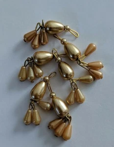 6 Gold TASSELS BUTTONS/ ASIAN DRESS BUTTONS /TASSELS CRAFT DIYS DECOR - Picture 1 of 8