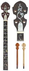 4 String 19 frets Tenor Banjo Neck Maple MOP & Abalone Inlaid FTBN39-41
