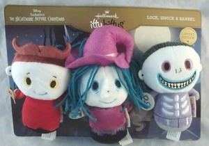 Hallmark Itty Bittys The Nightmare Before Christmas  Lock, Shock & Barrel New - Picture 1 of 2