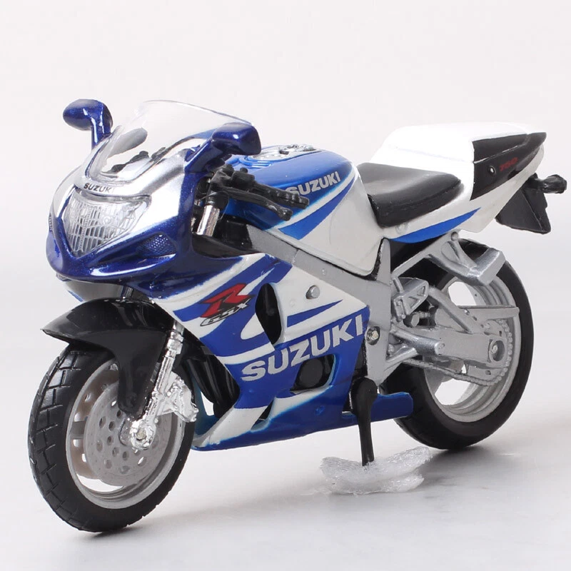 1/18 Scale Bburago SUZUKI GSX R750 Metal Diecast Model Sport Bike Motorcycle Toy - Image 1 of 4