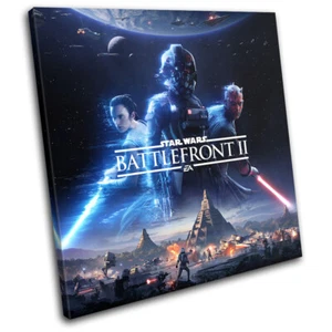 Star Wars Battlefront 2 Gaming SINGLE CANVAS WALL ART Picture Print - Imagen 1 de 1