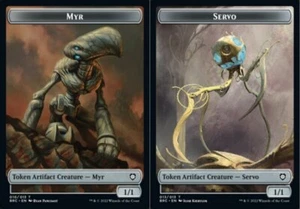 [4x] Myr // Servo Double-Sided Token Near Mint, Englisch The Brothers' War Comman - Bild 1 von 1