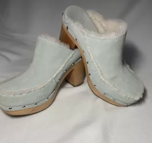 UGG AUBRIANA WOMEN CLOG SKY GREY US 9 - Picture 1 of 22