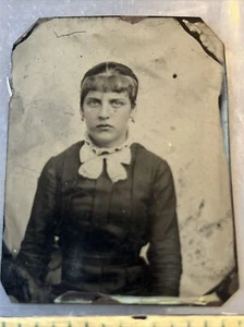 Tintype Young Girl handsome Woman 2” - Picture 1 of 8