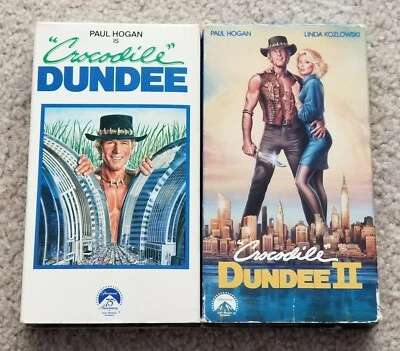 Crocodile Dundee 2 Movie VHS Video Tapes Paul Hogan Linda Kozlowski 1987 1988  - Image 1 of 3