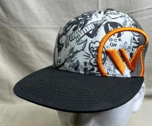 Worth Guitar Equipment Logo Hat Cap Adjustable Snap Back Rock On black & white - Picture 1 of 8