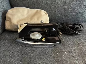 Vintage Travel Flat Iron Carrying Bag Folding Stainless Franzus *DAMAGED* - Picture 1 of 5