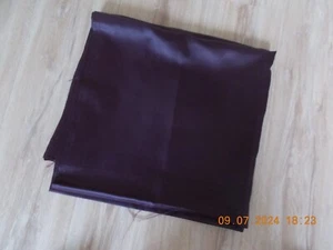SMALL PIECE OF DARK BROWN SATIN MATERIAL 54" X 60" - Picture 1 of 1