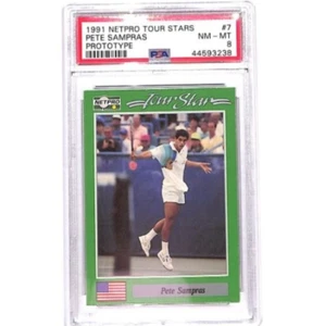 Netpro Tour Stars #7 1991 Pete Sampras prototipo promoción PSA 8 casi nuevo-como nuevo #U - Imagen 1 de 2