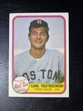 1981 Carl Yastrzemski Boston Red Sox Fleer #221 Baseball Card