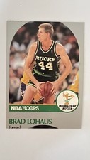 Ultra Rare! Brad Lohaus | 1990 Error (miscut) Basketball Card | NBA Hoops #178
