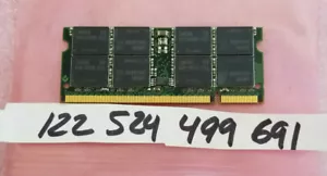 1GB 2RX8 PC2700S DDR DDR1 333 DDR-333 200PIN SODIMM NON-ECC DUAL RANK 64X8 LP - Picture 1 of 1