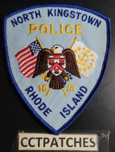 NORTH KINGSTOWN, RHODE ISLAND POLIZEI SCHULTERAUFNÄHER RI - Bild 1 von 2