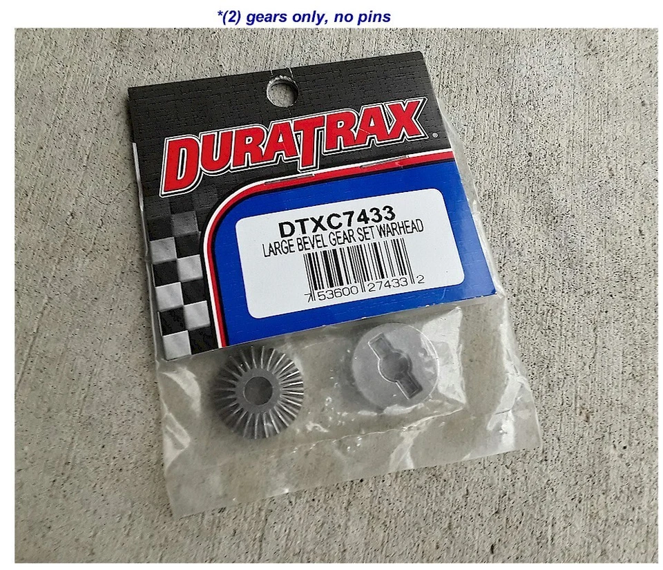 Vintage RC Duratrax Large Differential Bevel Gear Set Warhead DTXC7433 *NO PINS* - Image 1 of 1