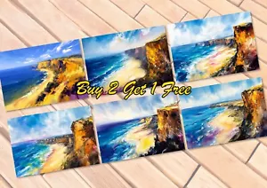 Scenic Coastal Cliffs Collection, Prints on Matte Paper | Buy 2 Get 1 Free Offer - Picture 1 of 29