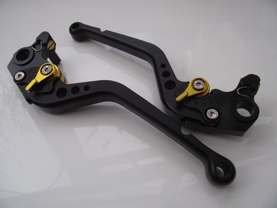 Honda ST1300 2003-2007, Juego de palancas CNC ajustadores largos negro y dorado FXX/VOO Foto 1 de 1