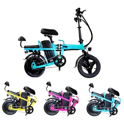 A9 Electric Bike Commuting Electric Bike 48V 500W W/14" Tire Multiple Colors - Image 1 of 4