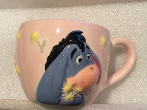 Taza de café 3" Disney's Eeyore 3D adorable *usada/bonita* DMC - Imagen 1 de 5