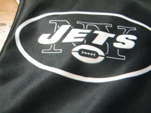New York Jets Scarf Adult Unisex 60" long x 6" wide Black 100% Acrylic - Picture 1 of 7
