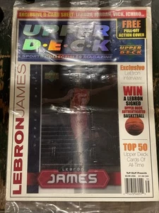REVISTA DE CUBIERTA SUPERIOR LEBRON JAMES 2003 con radiocontrol sin cortar en hoja de 9 cartas - ¡Sellado! - Imagen 1 de 5