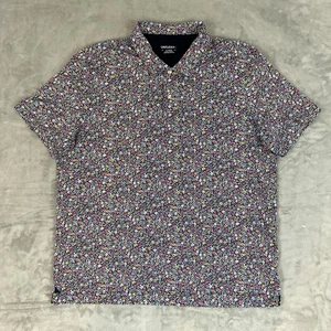 Untukit Polo Shirt Floral Multicolor Mens XL 100% Pima Cotton - Picture 1 of 6