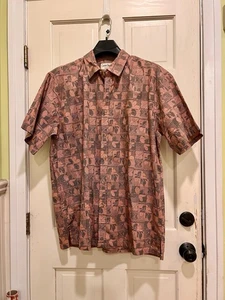 Herren Hawaii Hemd Cooke Street Kurzarm Gr. XL Button Down Aloha Pink - Bild 1 von 6