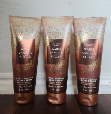 Crema corporal hidratante Bath & Body Works Warm Vanilla Sugar Ultimate (juego de 3) Foto 1 de 2
