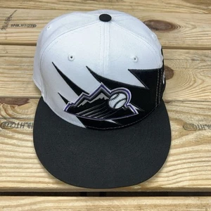 New Era 9FIFTY Sharktooth Pattern Colorado Rockies MLB Snapback Cap White Black - Picture 1 of 6