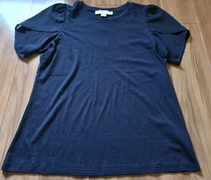 Damen Michael Kors S Tulpe Puffärmel Shirt Bluse Oberteil Navy Dunkelblau - Bild 1 von 7