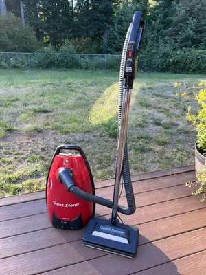 RARE SAMSUNG VAC-9048R Quiet Storm Cannister Vacuum RED Carpet Brush + Accessory - Image 1 of 4