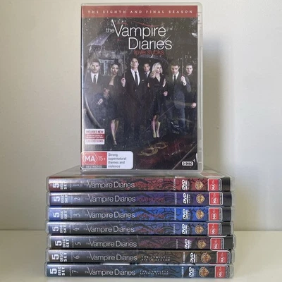 The Vampire Diaries DVD Complete TV Series Seasons 1-8 1 2 3 4 5 6 7 8 Region 4 - image 1 of 4