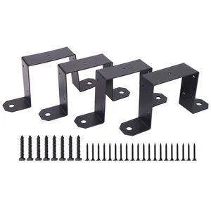 Four Piece Heavy Duty Metal Set For Securely Supporting Your Fence Posts - Picture 1 of 12