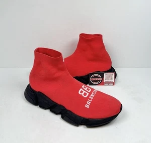 Größe 42EU/9US - Balenciaga Recycled Speed Trainer Red Sneaker❤️ Einzelhandel 900 $! - Bild 1 von 7
