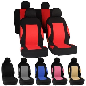 Universal 2/4/9Pcs Auto Front Seat Covers Full Set Protector For Car Truck SUV - Picture 1 of 25