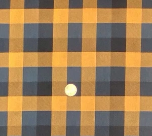 Orange & Black Buffalo Plaid Fabric, Halloween, Fall, Checkered - Picture 1 of 3