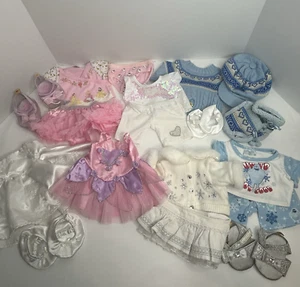 Build A Bear BAB Workshop Girl Clothes Lot Dress Skirt Sweater PJ's Shirt Shoes - Picture 1 of 18