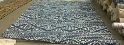 NAVY / IVORY 8' X 10' Stained Rug, Reduced Price 1172648414 TUL272N-8 - Image 1 of 4