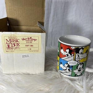 Walt Disney Characters "Music Box" Mug Goofy Mug made by Schmid 1987 - Picture 1 of 10