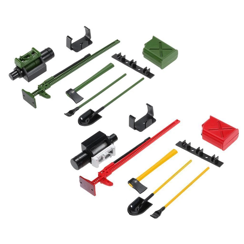 1x Winch 1x Jack 1x Tank 1x  1x Shovel 1xSpade for 1/10 RC Decorations - Image 1 of 1